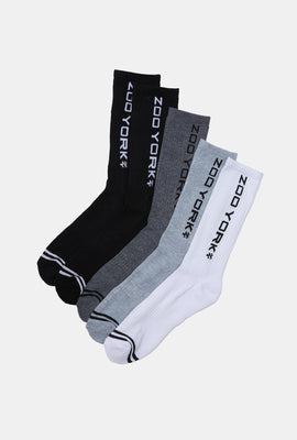 Zoo York Youth 5-Pack Athletic Crew Socks