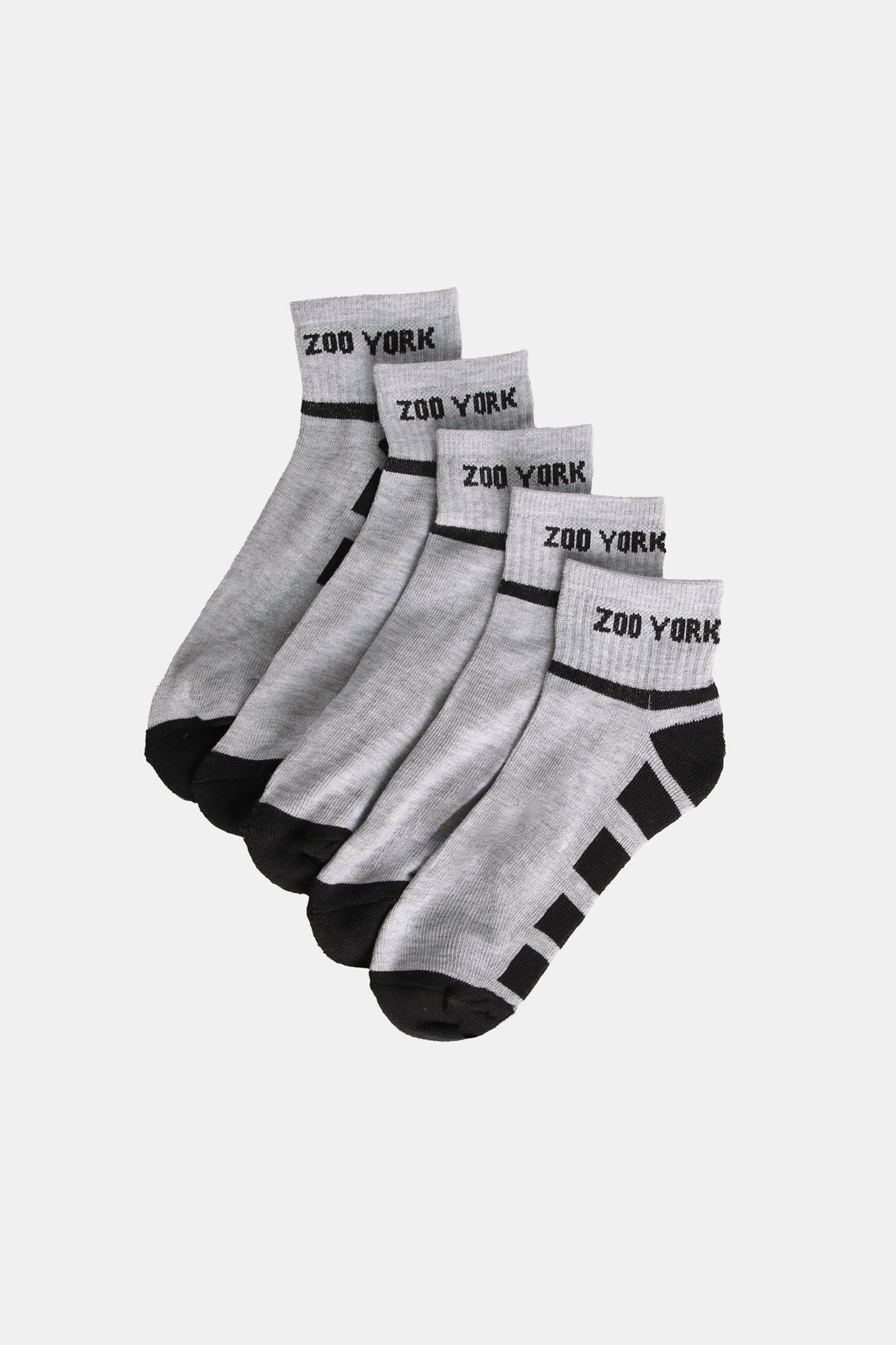 Zoo York Youth 5-Pack Logo Ankle Socks - / O/S