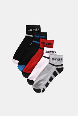 Zoo York Youth 5-Pack Logo Ankle Socks