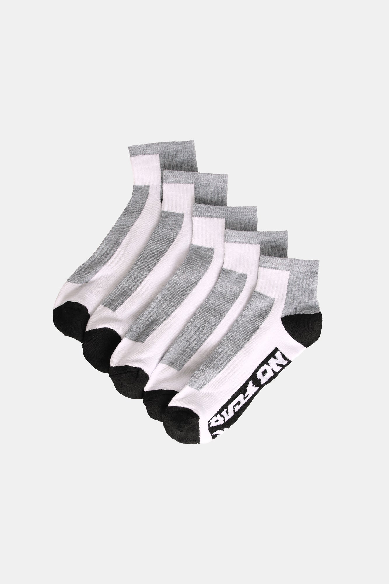 No Fear Youth 5-Pack Logo Ankle Socks - / O/S