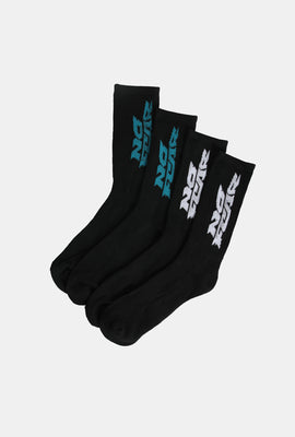 4 paires de chaussettes athlétiques No Fear junior