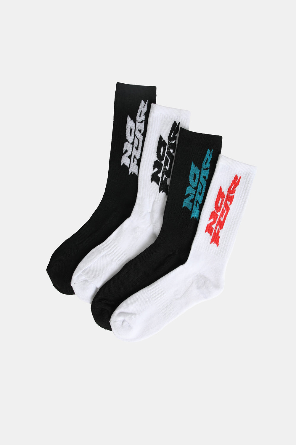 No Fear Youth 4-Pack Athletic Crew Socks No Fear Youth 4-Pack Athletic Crew Socks