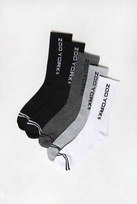 Zoo York Youth Athletic Crew Socks 5-Pack