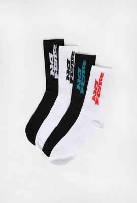 4 Paires de Chaussettes Athlétiques No Fear Junior