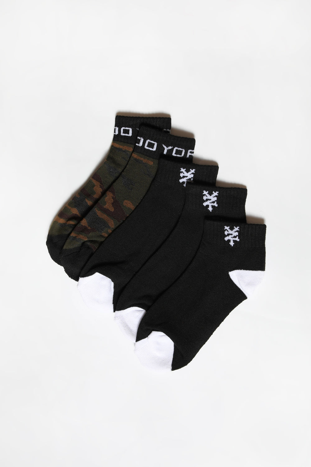Zoo York Youth 5-Pack Camo Athletic Ankle Socks Zoo York Youth 5-Pack Camo Athletic Ankle Socks