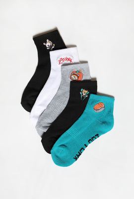 Zoo York Youth 5-Pack Sushi Ankle Socks