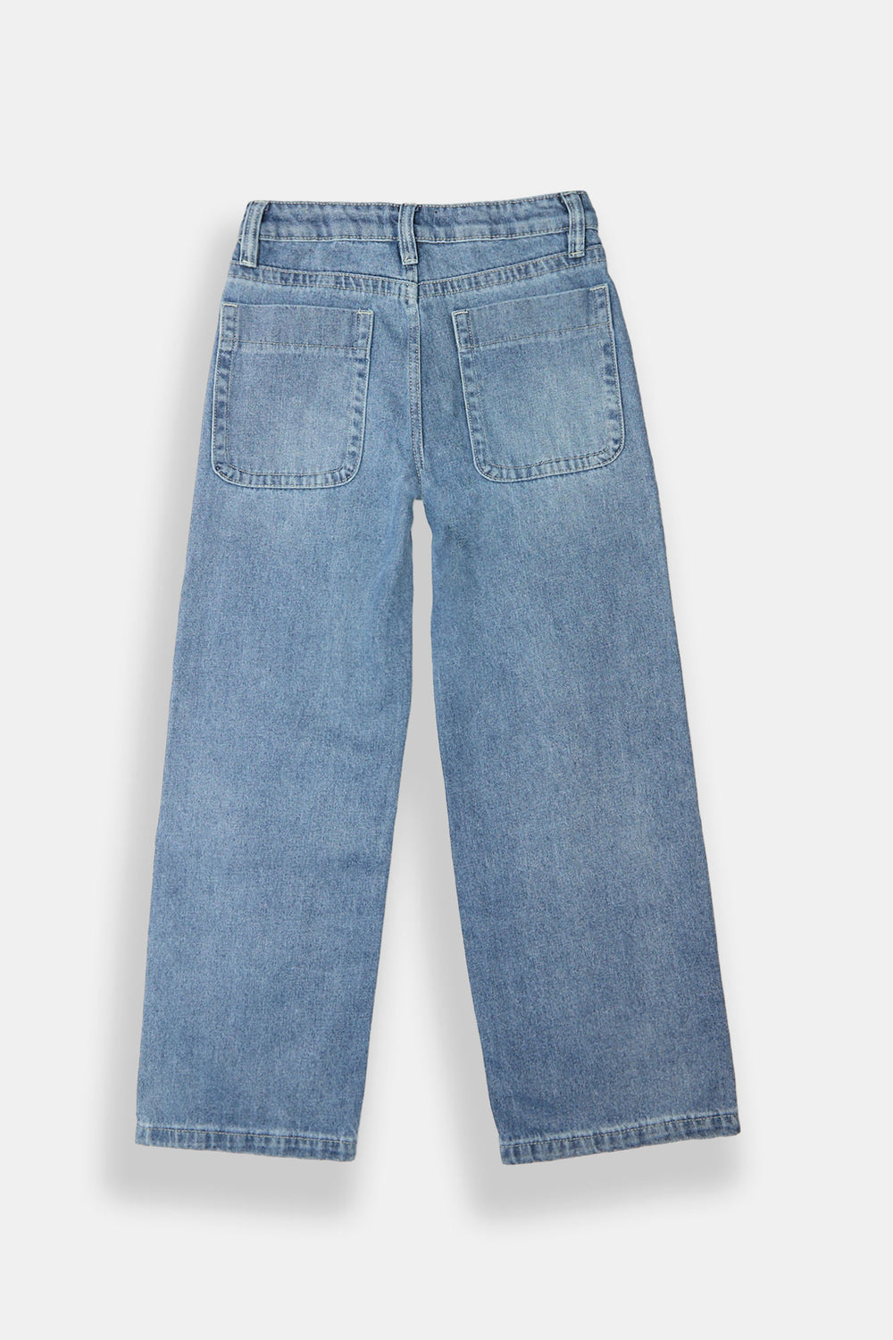 Youth Embroidered Cross Loose Fit Jeans Youth Embroidered Cross Loose Fit Jeans