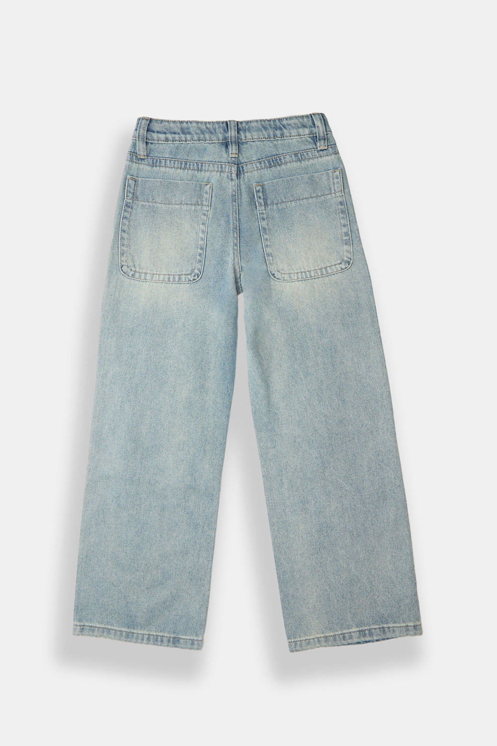 Youth Embroidered Cross Loose Fit Jeans Youth Embroidered Cross Loose Fit Jeans