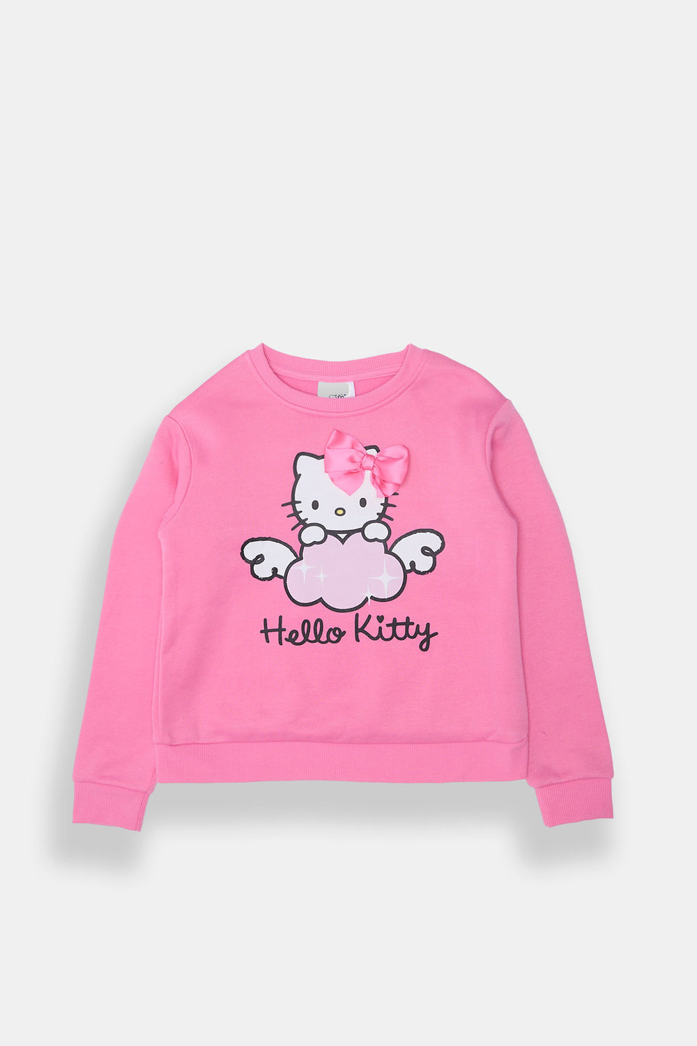 Girls Hello Kitty 3D Bow Sweatshirt Girls Hello Kitty 3D Bow Sweatshirt