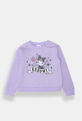 Sweatshirt à strass Kuromi fille