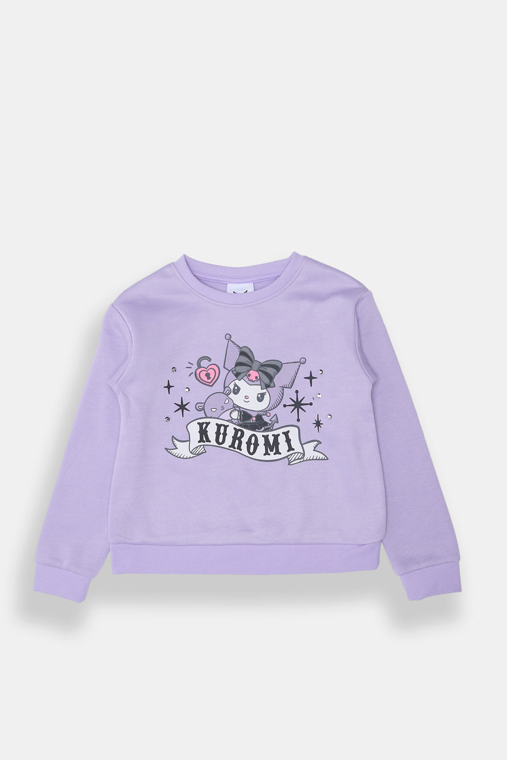 Girls Kuromi Rhinestone Graphic Sweatshirt Girls Kuromi Rhinestone Graphic Sweatshirt