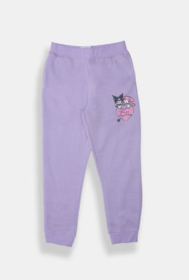 Jogger en molleton imprimé Kuromi My Melody fille