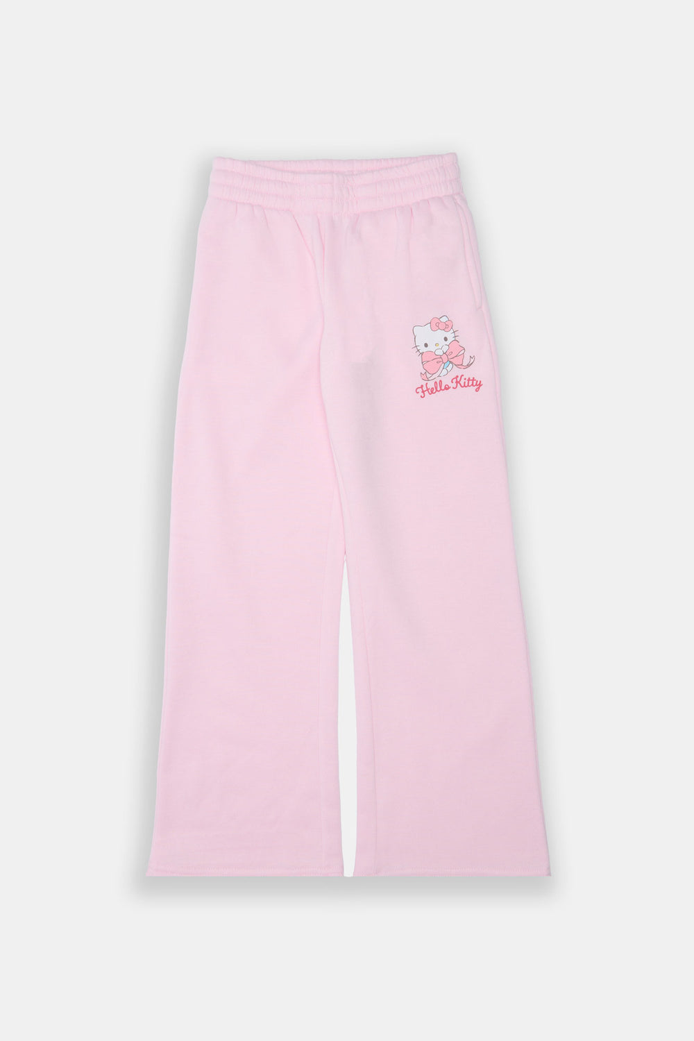 Girls Hello Kitty Bow Wide-Leg Sweatpant Girls Hello Kitty Bow Wide-Leg Sweatpant