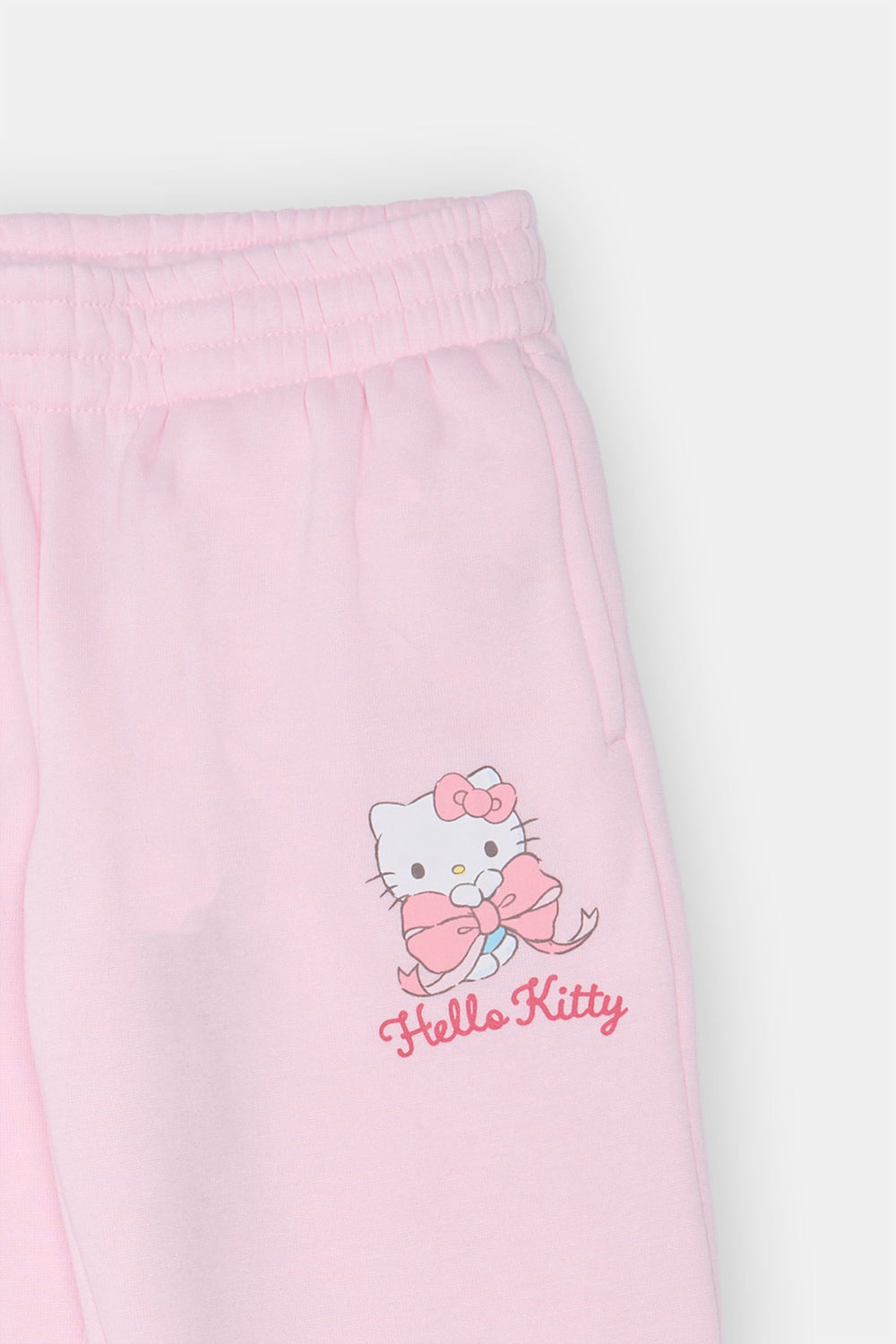 Girls Hello Kitty Bow Wide-Leg Sweatpant Girls Hello Kitty Bow Wide-Leg Sweatpant
