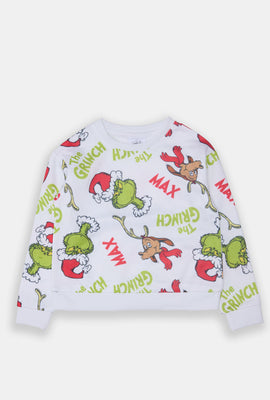 Girls The Grinch & Max Graphic Sweatshirt