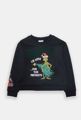 Girls The Grinch Graphic Sweatshirt