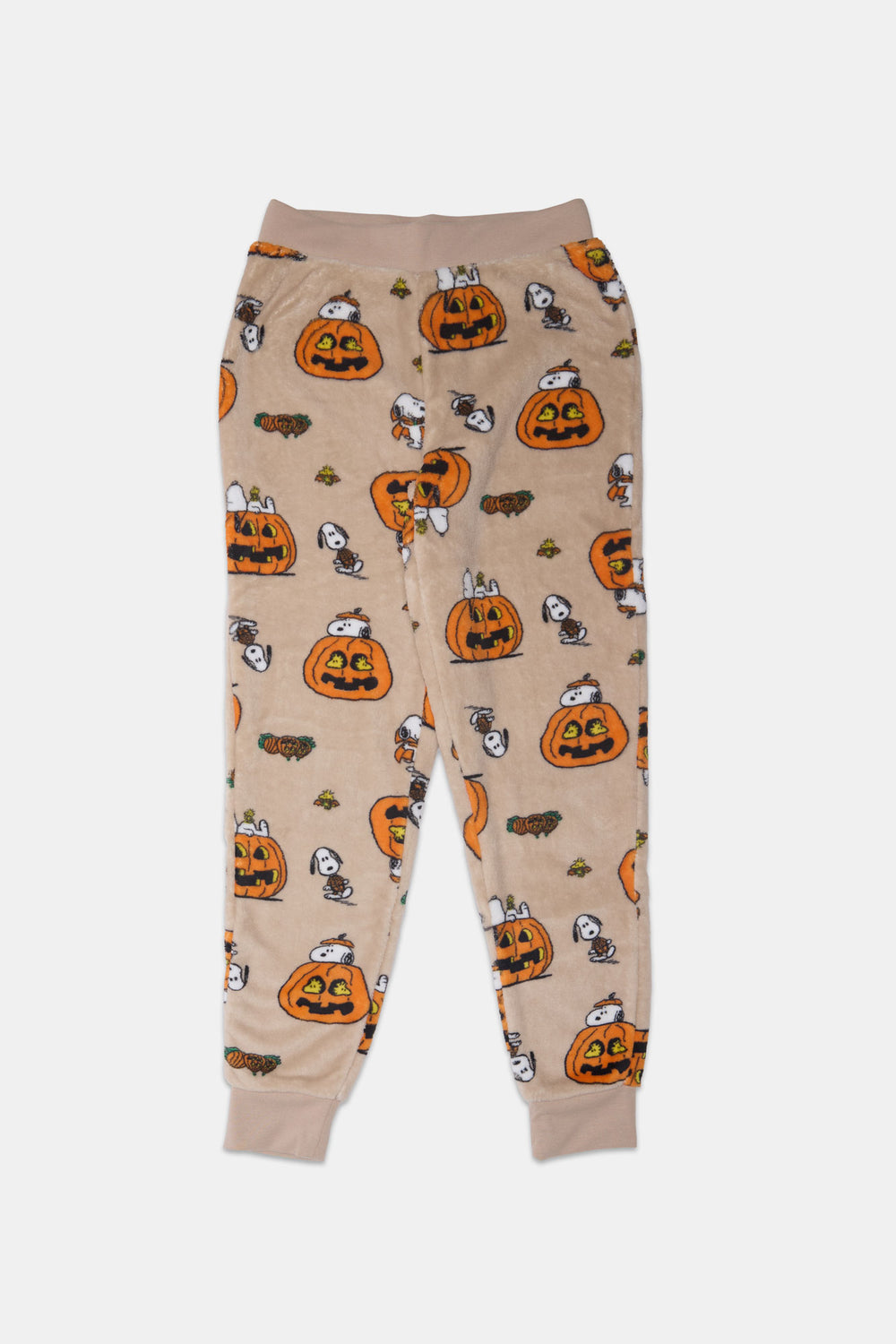 Pantalon de pyjama en peluche citrouille Snoopy fille Pantalon de pyjama en peluche citrouille Snoopy fille
