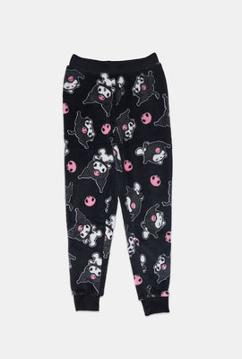 Girls Kuromi Plush Pajama Pant