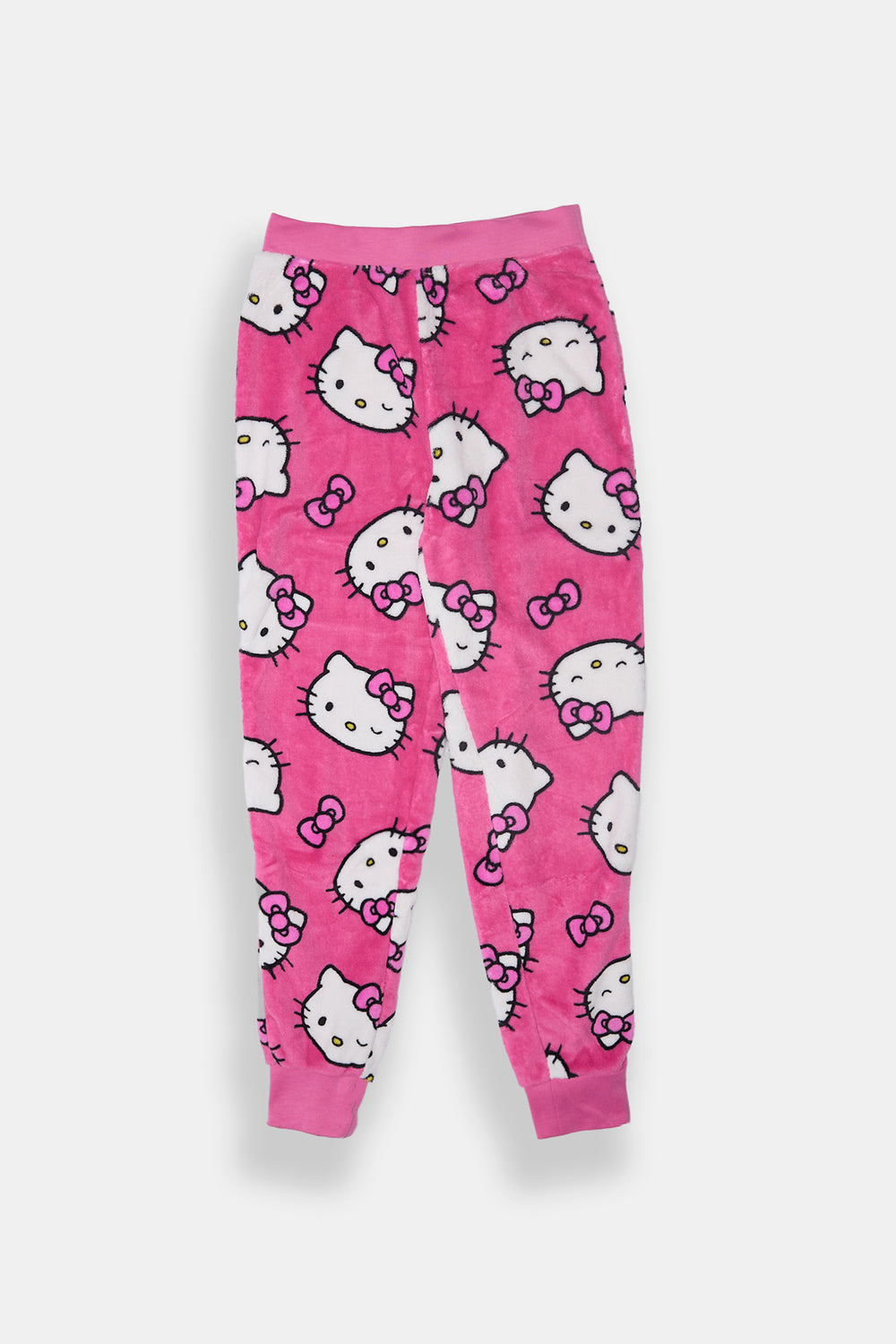 Girls Hello Kitty Bow Plush Pajama Pant Girls Hello Kitty Bow Plush Pajama Pant