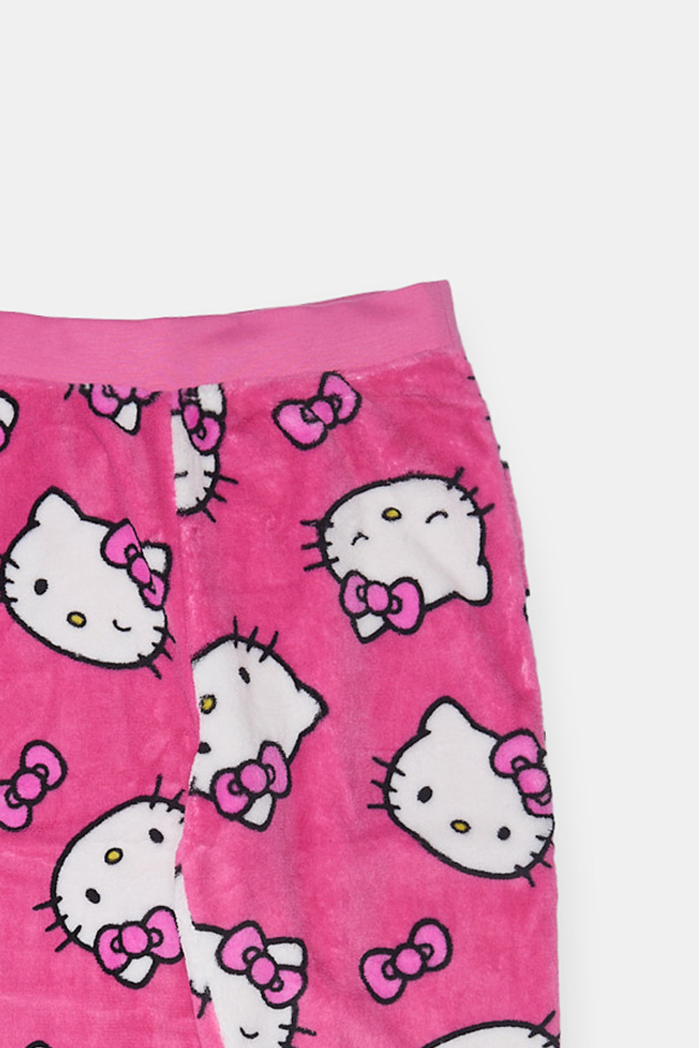 Girls Hello Kitty Bow Plush Pajama Pant Girls Hello Kitty Bow Plush Pajama Pant