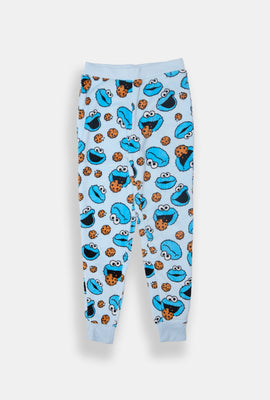 Pantalon de pyjama en peluche Cookie Monster fille