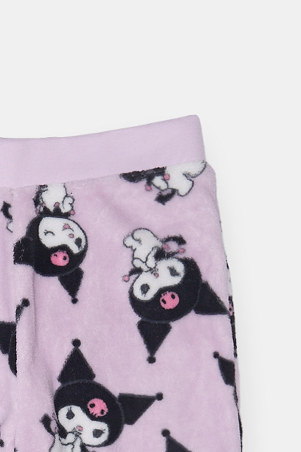 Pantalon de pyjama en peluche Kuromi fille Pantalon de pyjama en peluche Kuromi fille