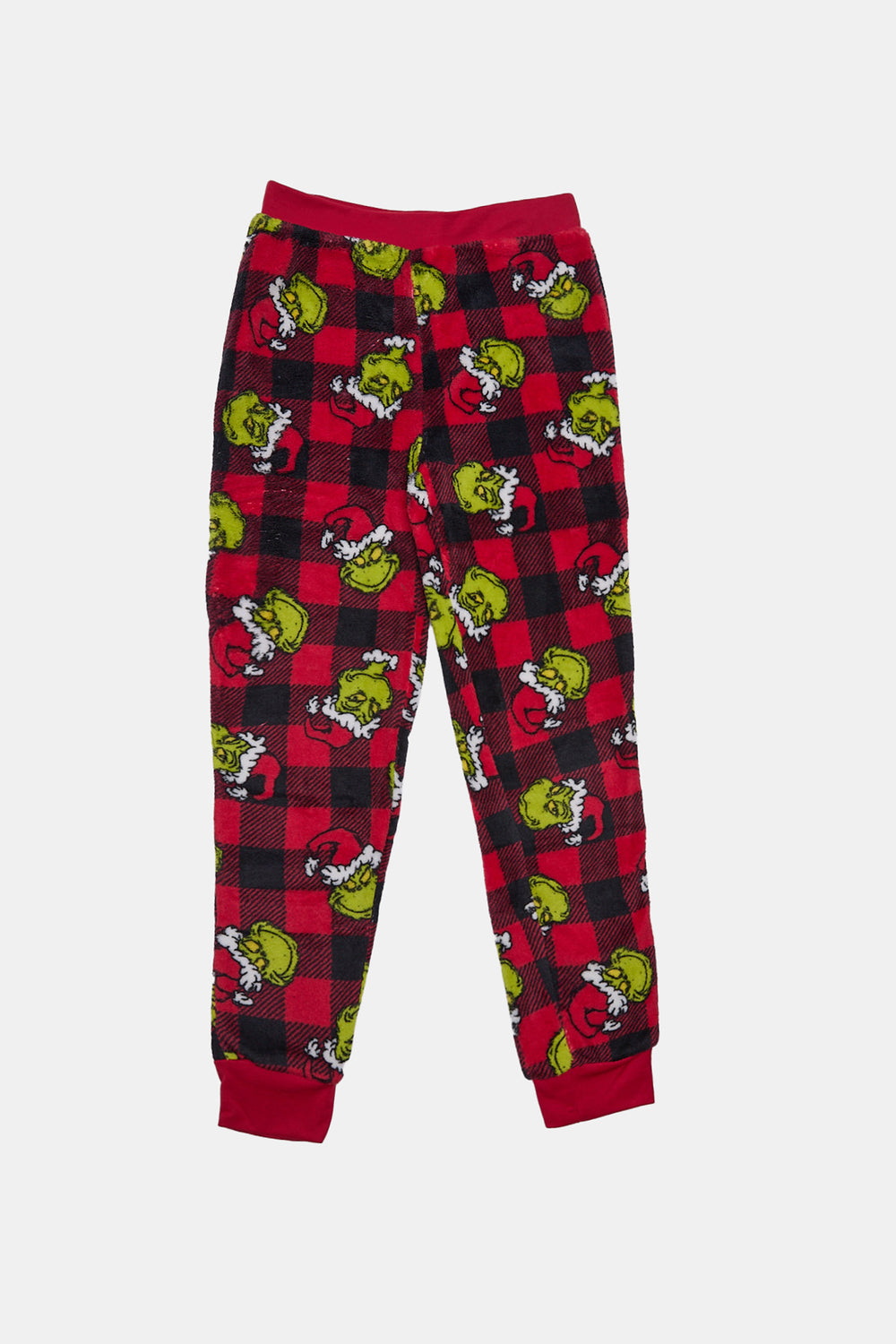 Pantalon de pyjama en peluche à carreaux The Grinch fille Pantalon de pyjama en peluche à carreaux The Grinch fille