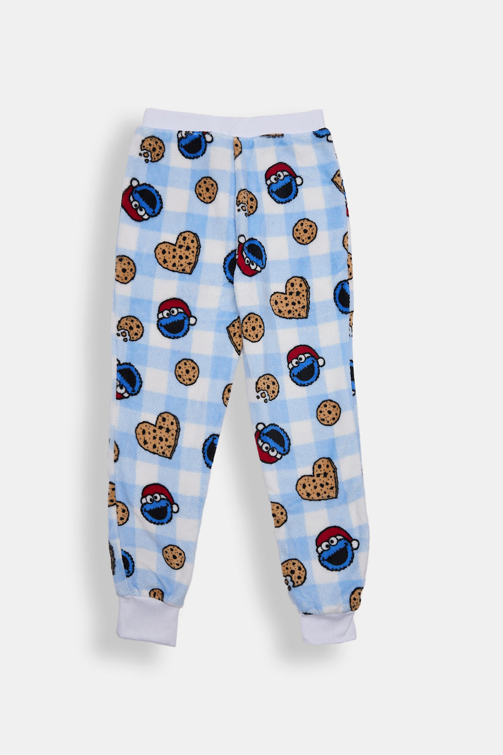 Pantalon de pyjama en peluche Cookie Monster fille Pantalon de pyjama en peluche Cookie Monster fille