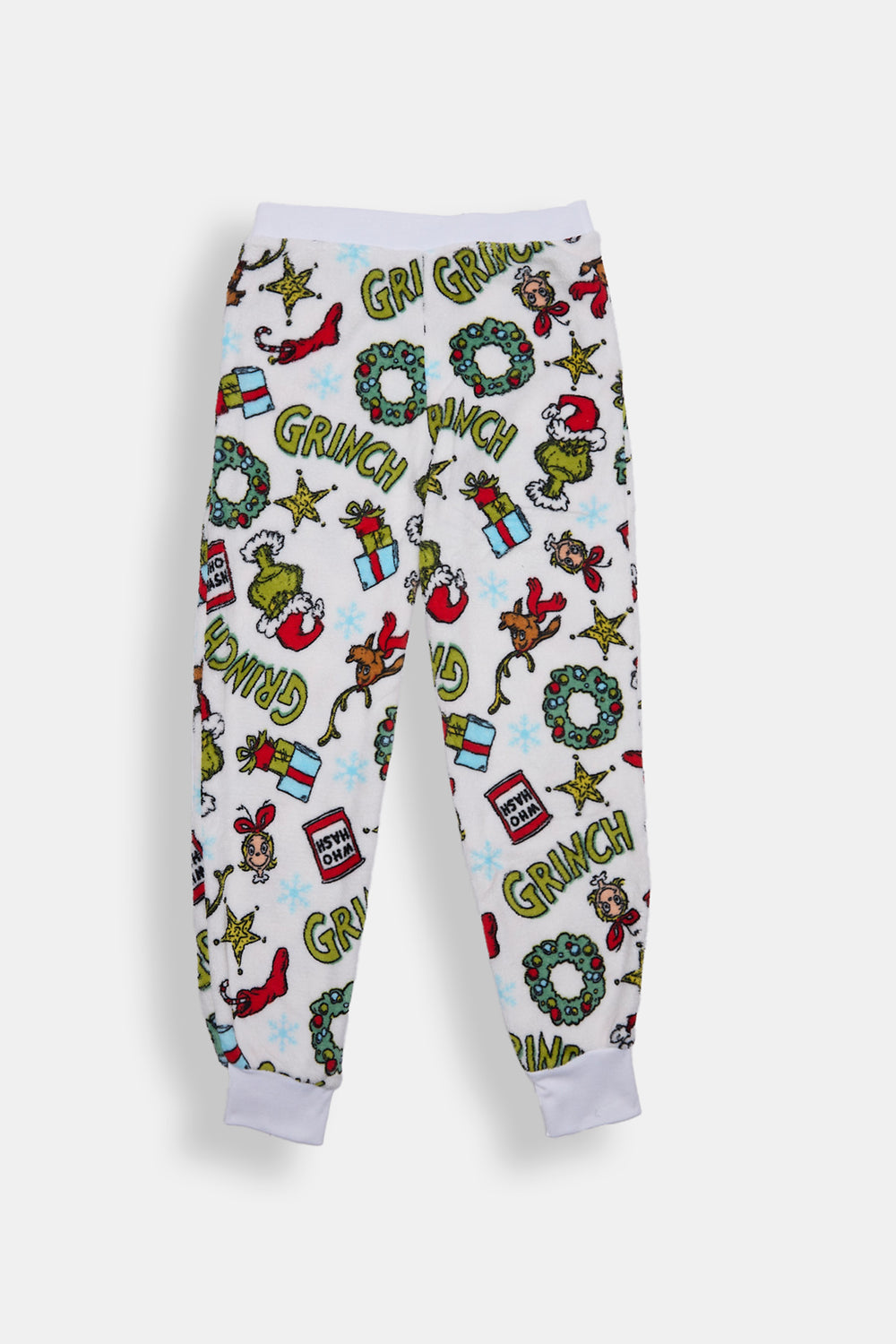Pantalon de pyjama en peluche The Grinch de Noël fille Pantalon de pyjama en peluche The Grinch de Noël fille