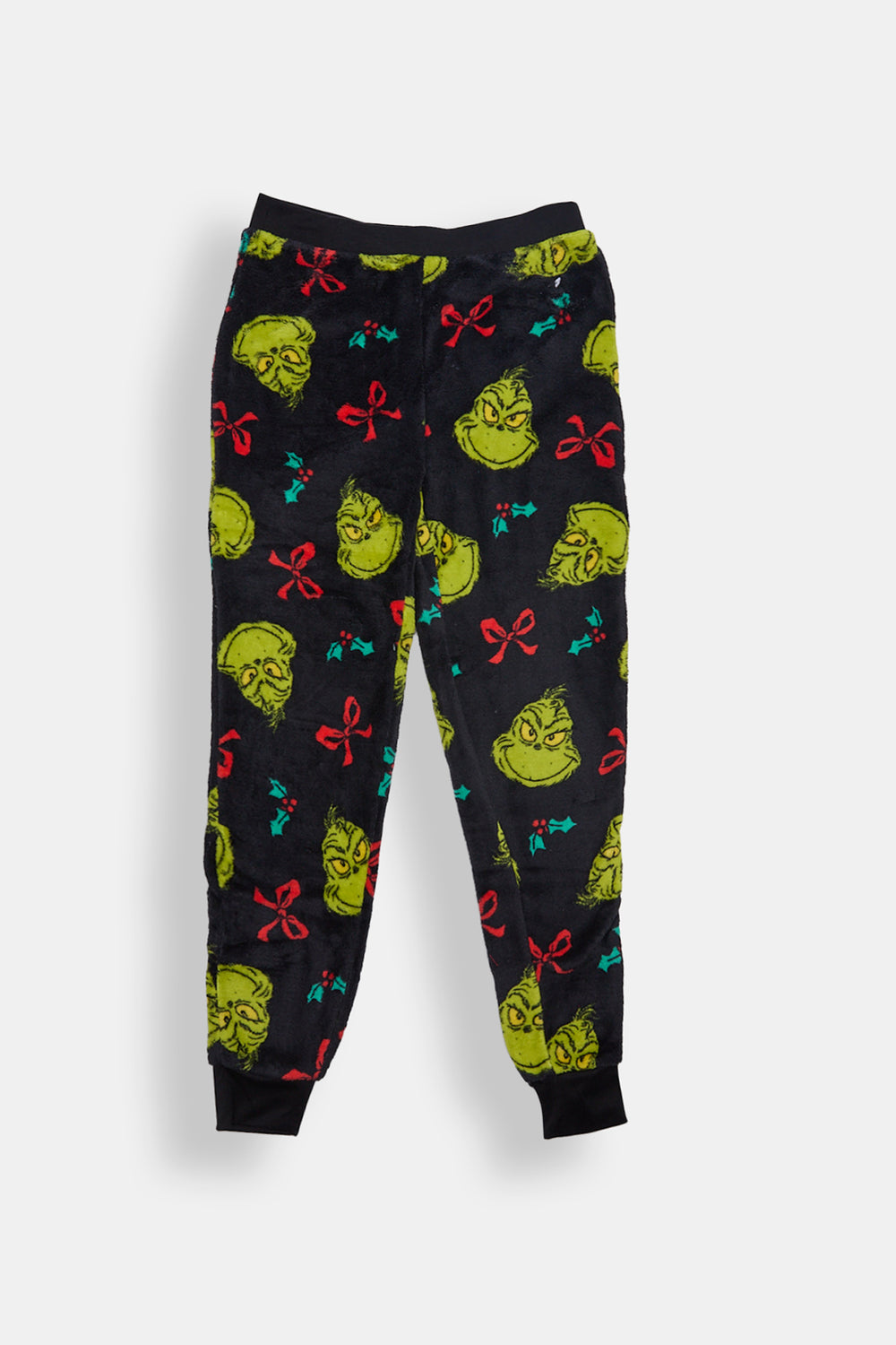 Pantalon de pyjama en peluche noeuds The Grinch fille Pantalon de pyjama en peluche noeuds The Grinch fille