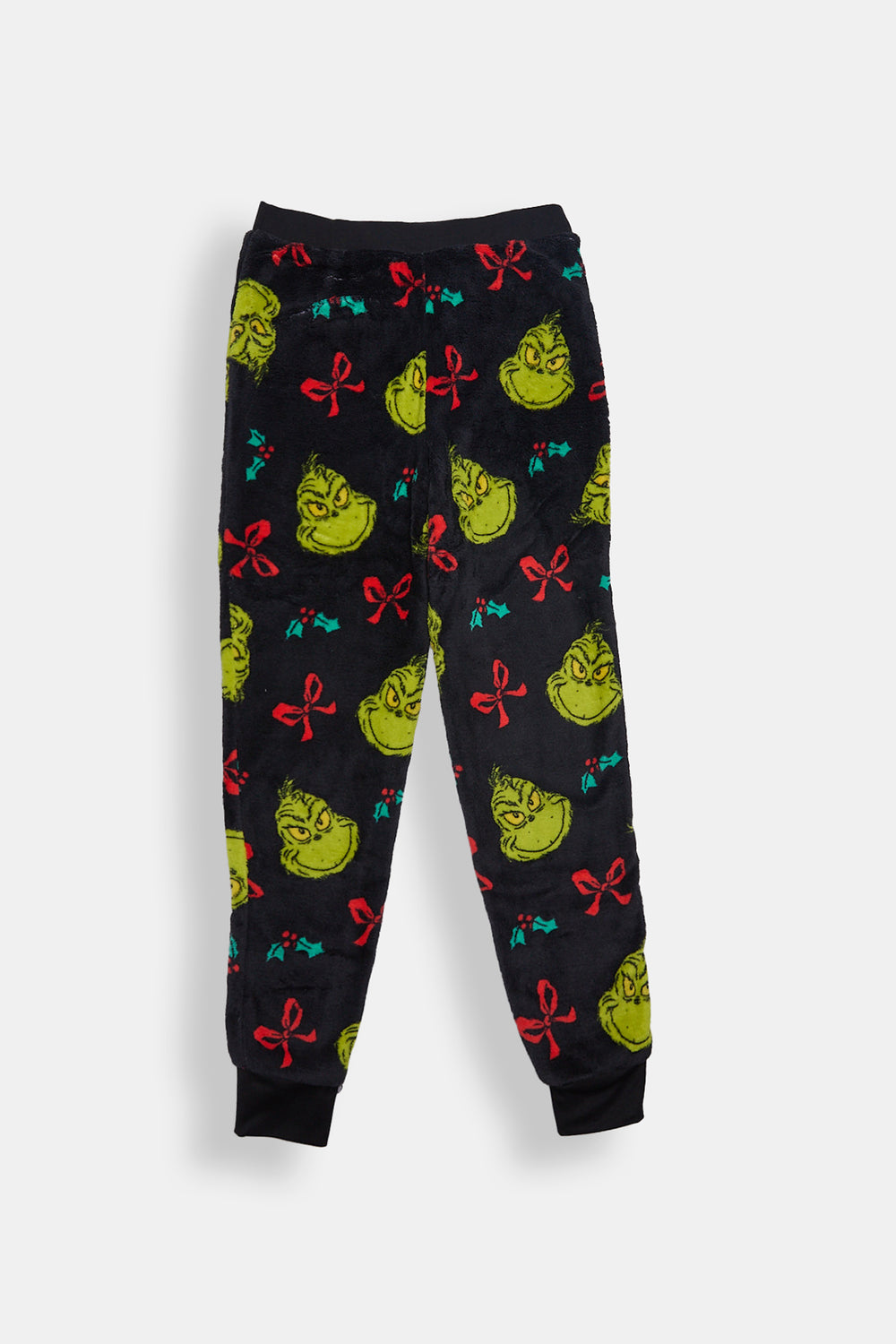 Pantalon de pyjama en peluche noeuds The Grinch fille Pantalon de pyjama en peluche noeuds The Grinch fille