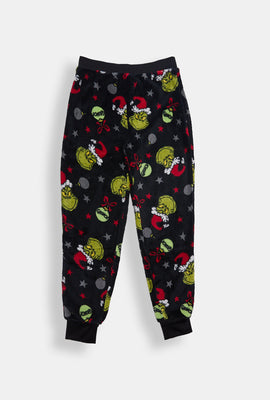 Girls The Grinch Ornaments Plush Pajama Pant