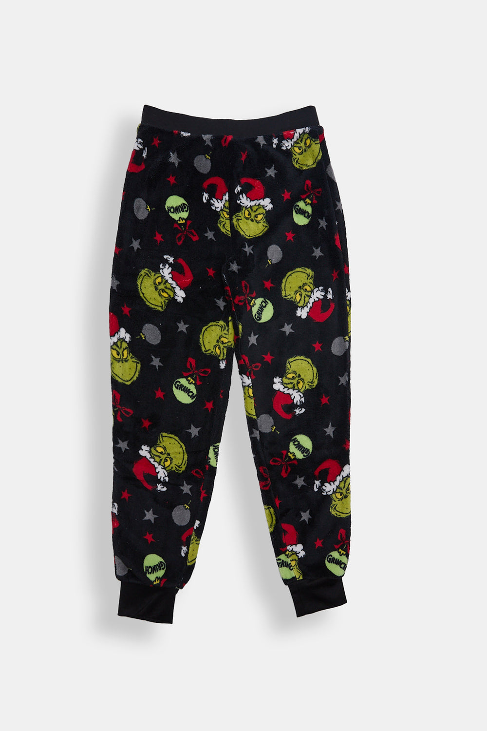 Pantalon de pyjama en peluche décorations de Noël The Grinch fille Pantalon de pyjama en peluche décorations de Noël The Grinch fille