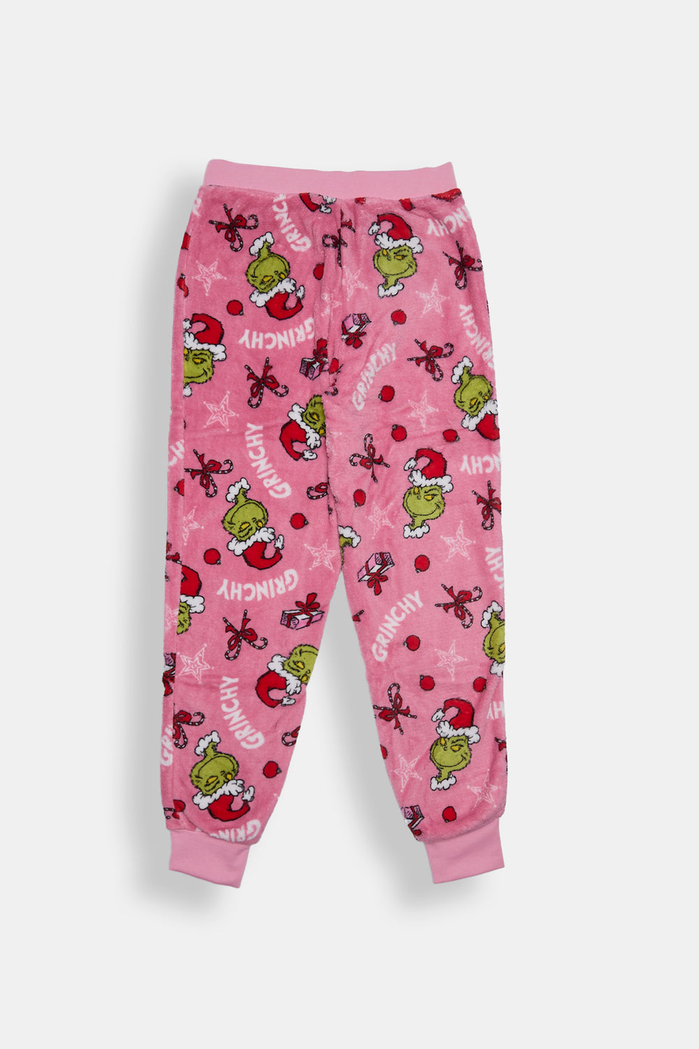 Pantalon de pyjama en peluche The Grinch de Noël fille Pantalon de pyjama en peluche The Grinch de Noël fille