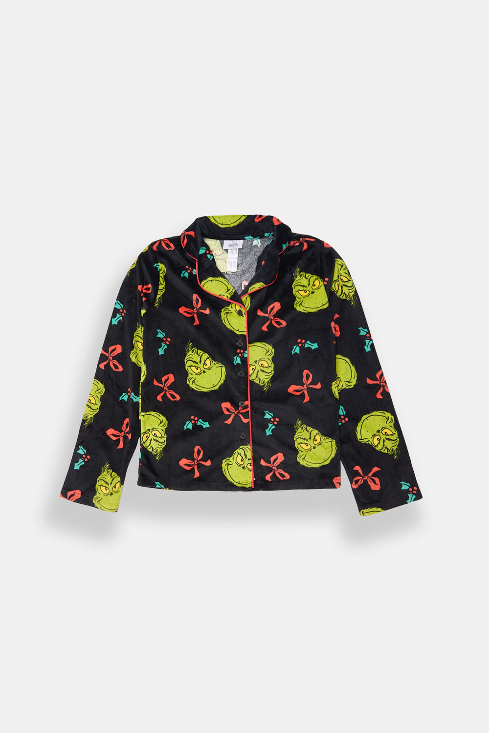 Girls The Grinch Bows 2-Piece Pajama Shirt & Pant Set Girls The Grinch Bows 2-Piece Pajama Shirt & Pant Set