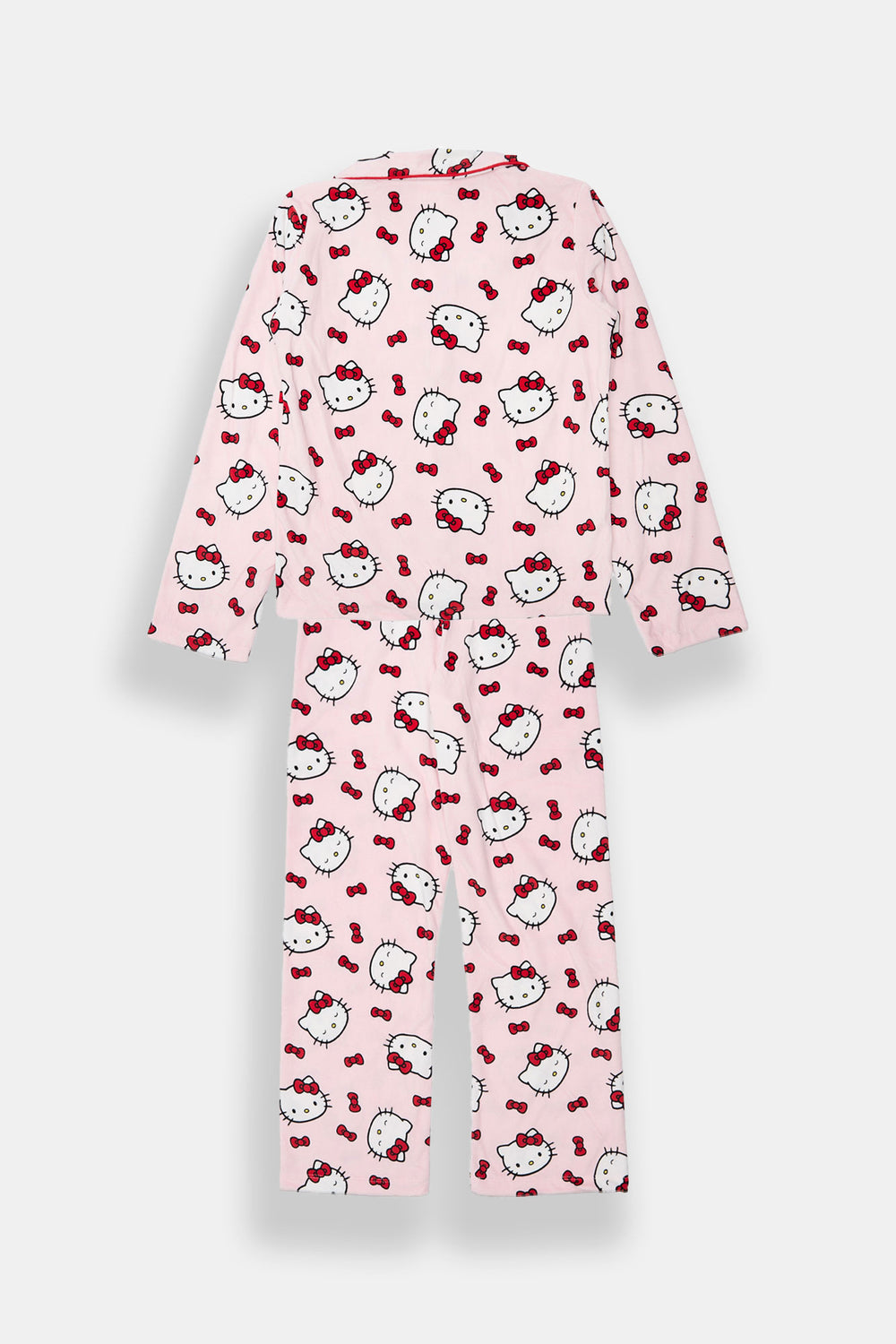 Girls' Hello Kitty 2-Piece Velour Pajama Shirt & Pants Set Girls' Hello Kitty 2-Piece Velour Pajama Shirt & Pants Set
