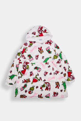 Girls The Grinch Presents Oversized Blanket Hoodie