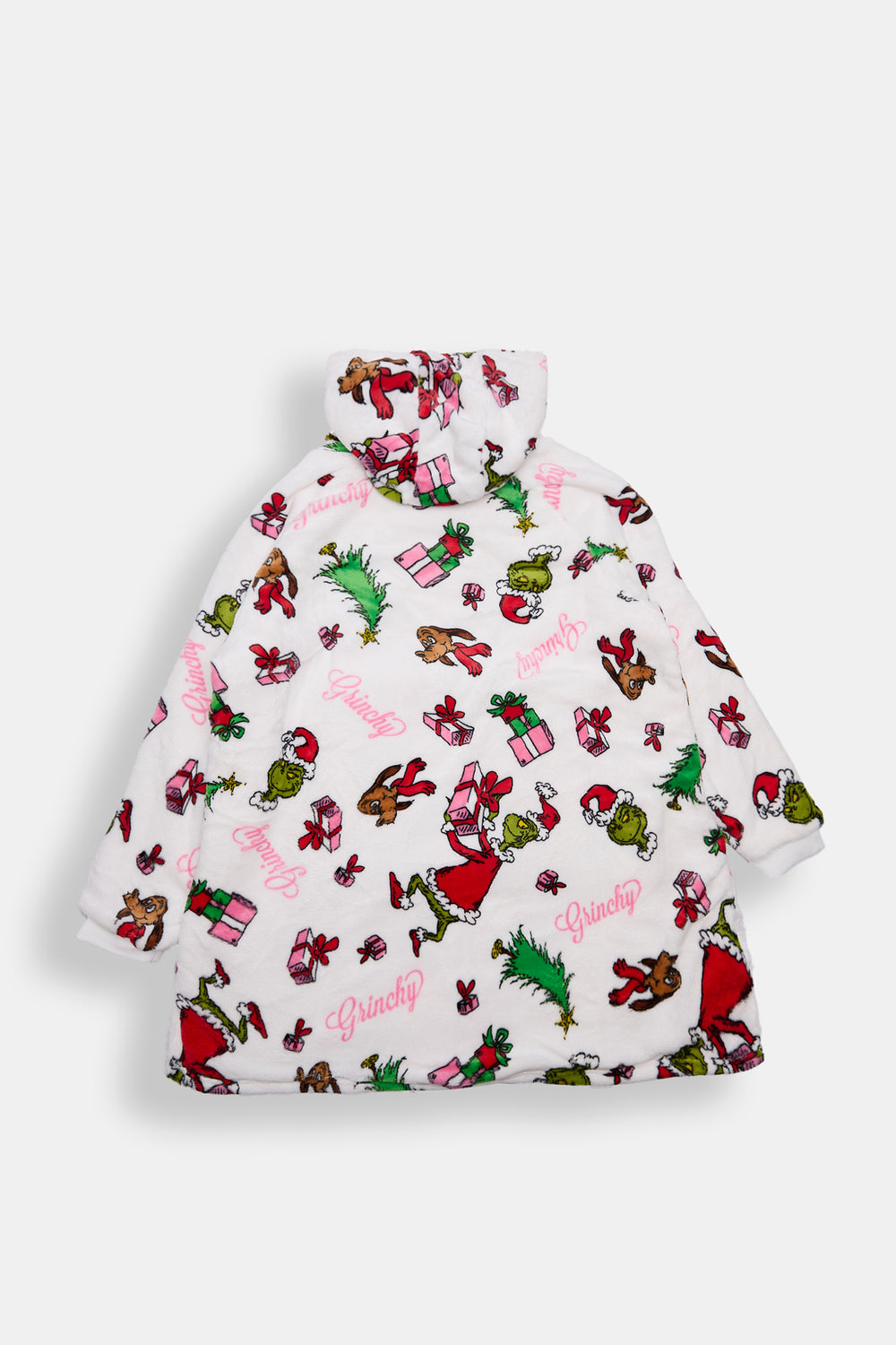 Girls The Grinch Presents Oversized Blanket Hoodie Girls The Grinch Presents Oversized Blanket Hoodie
