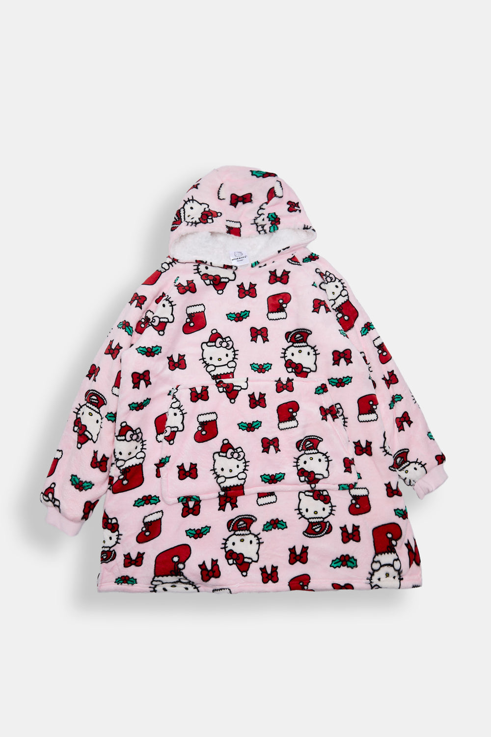 Girls Hello Kitty Stocking Oversized Blanket Hoodie Girls Hello Kitty Stocking Oversized Blanket Hoodie