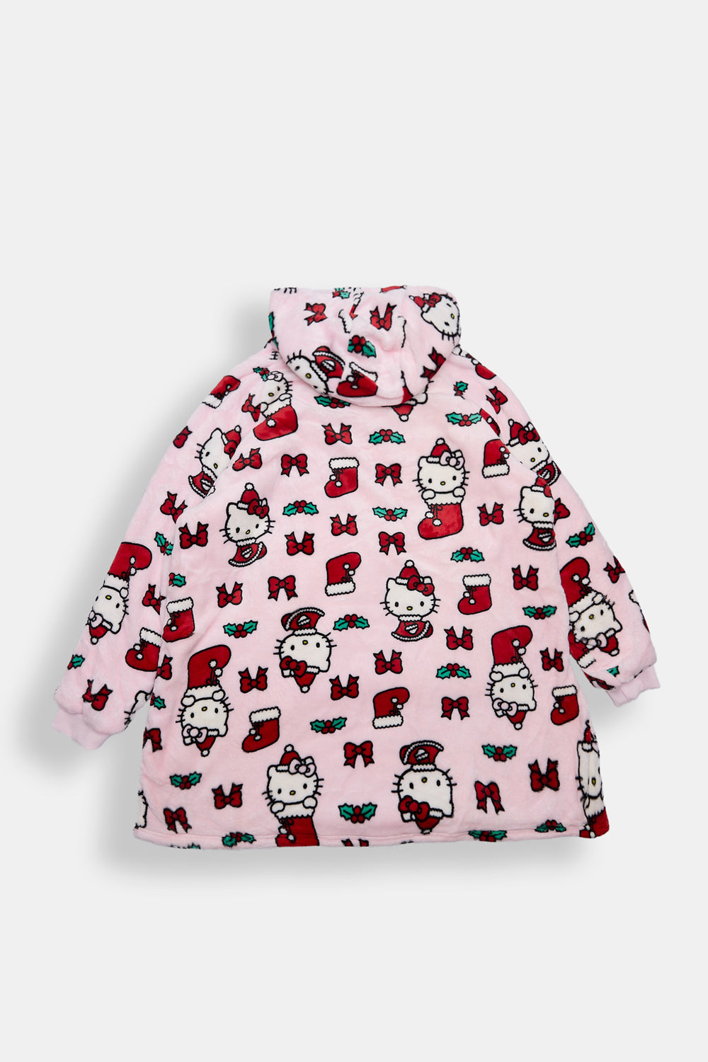 Haut à capuchon couverture imprimé bas de Noël Hello Kitty fille Haut à capuchon couverture imprimé bas de Noël Hello Kitty fille