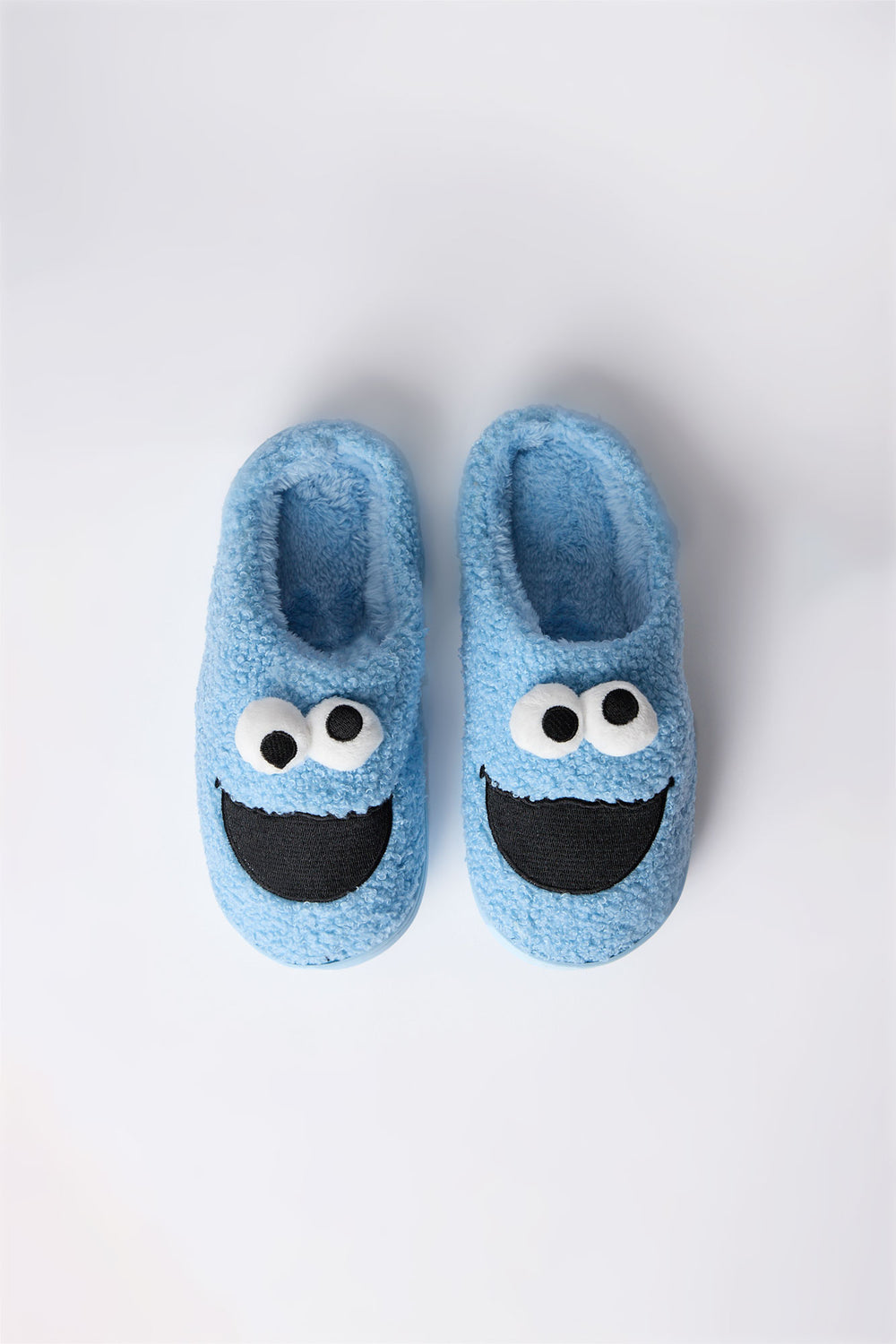Girls' Cookie Monster Plush Slippers Girls' Cookie Monster Plush Slippers