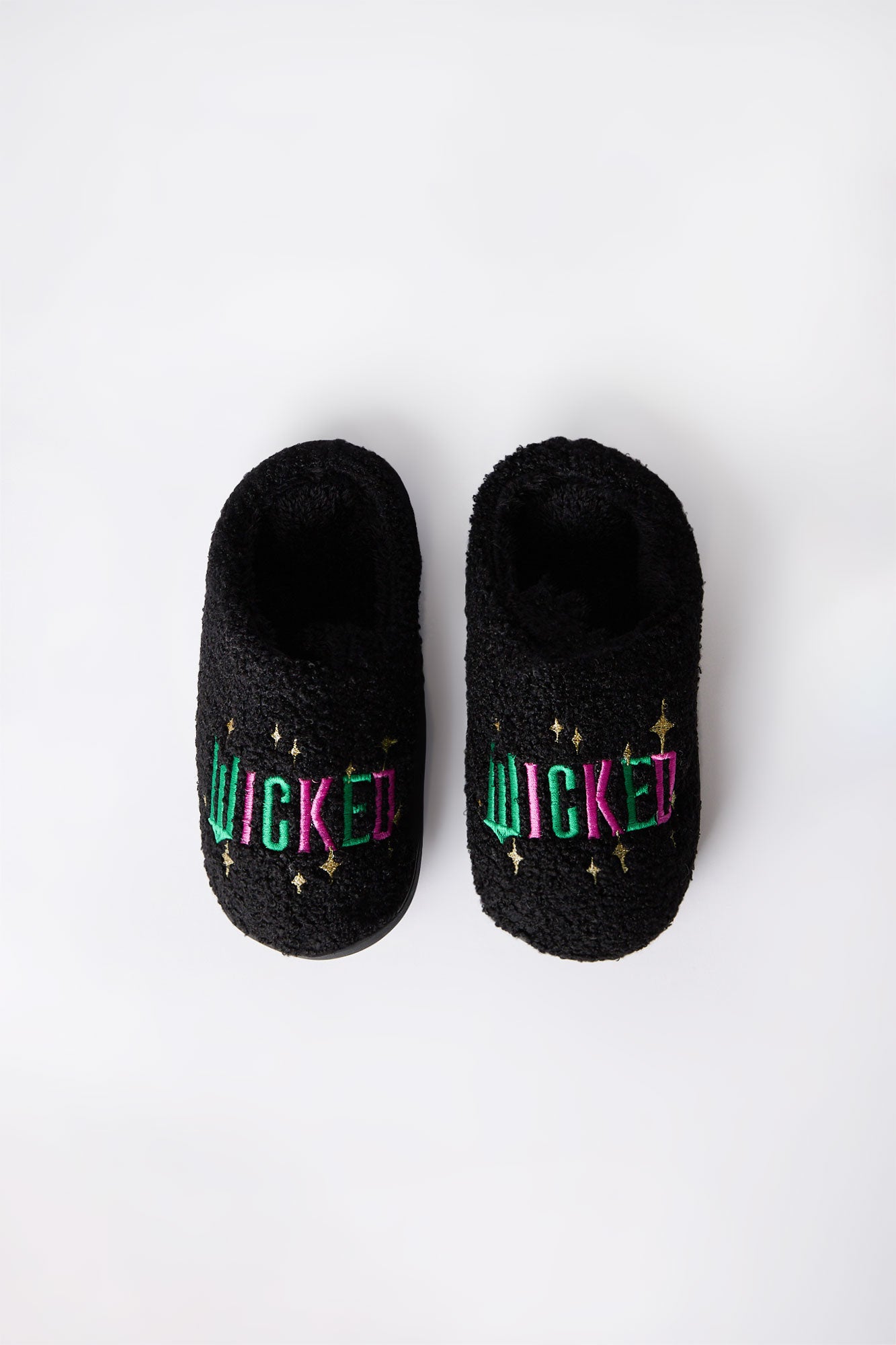 Girls' Wicked Plush Slippers - Black /