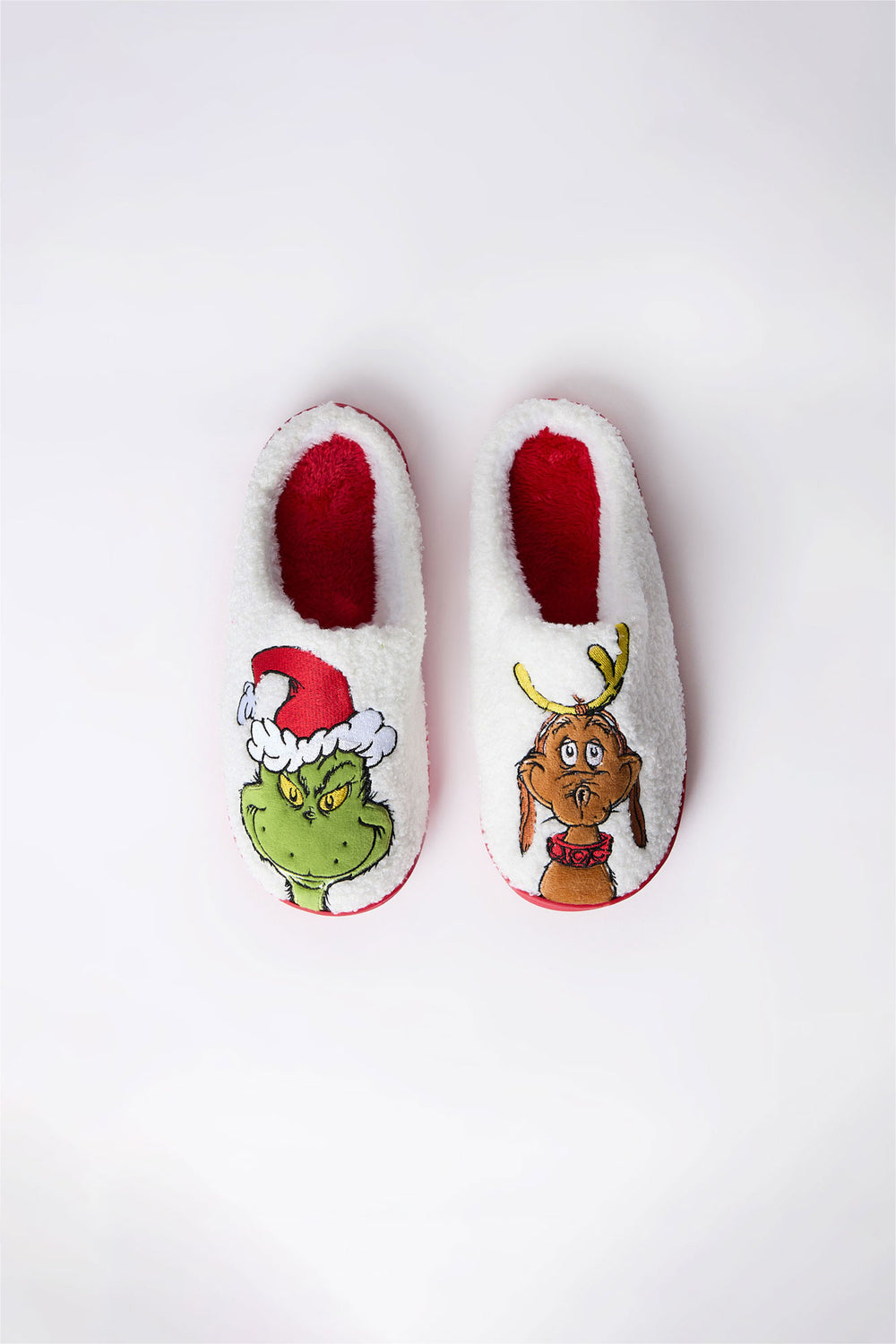 Girls' Grinch & Max Plush Slippers Girls' Grinch & Max Plush Slippers