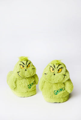 Girls' The Grinch Stuffed Plush Slippers