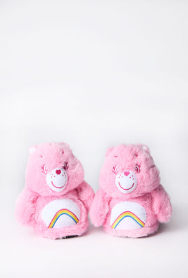 Girls' Care Bears Stuffed Plush Slippers