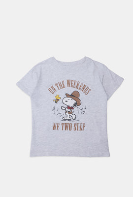 Girls Snoopy Two Step T-Shirt