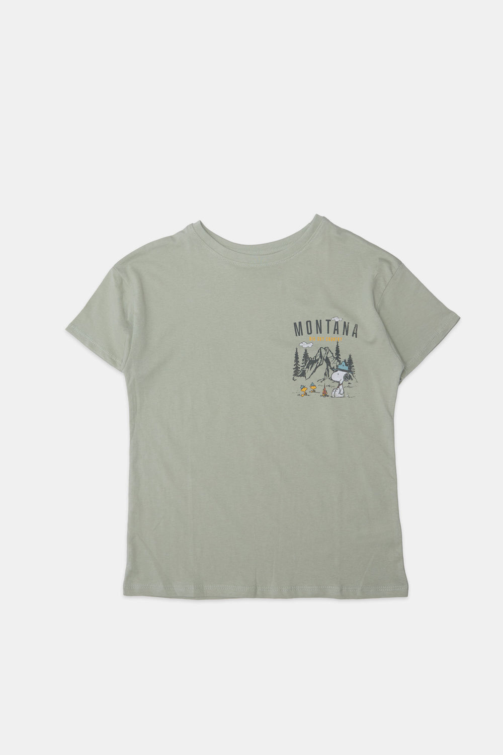 Girls Camp Snoopy Montana Graphic T-Shirt Girls Camp Snoopy Montana Graphic T-Shirt