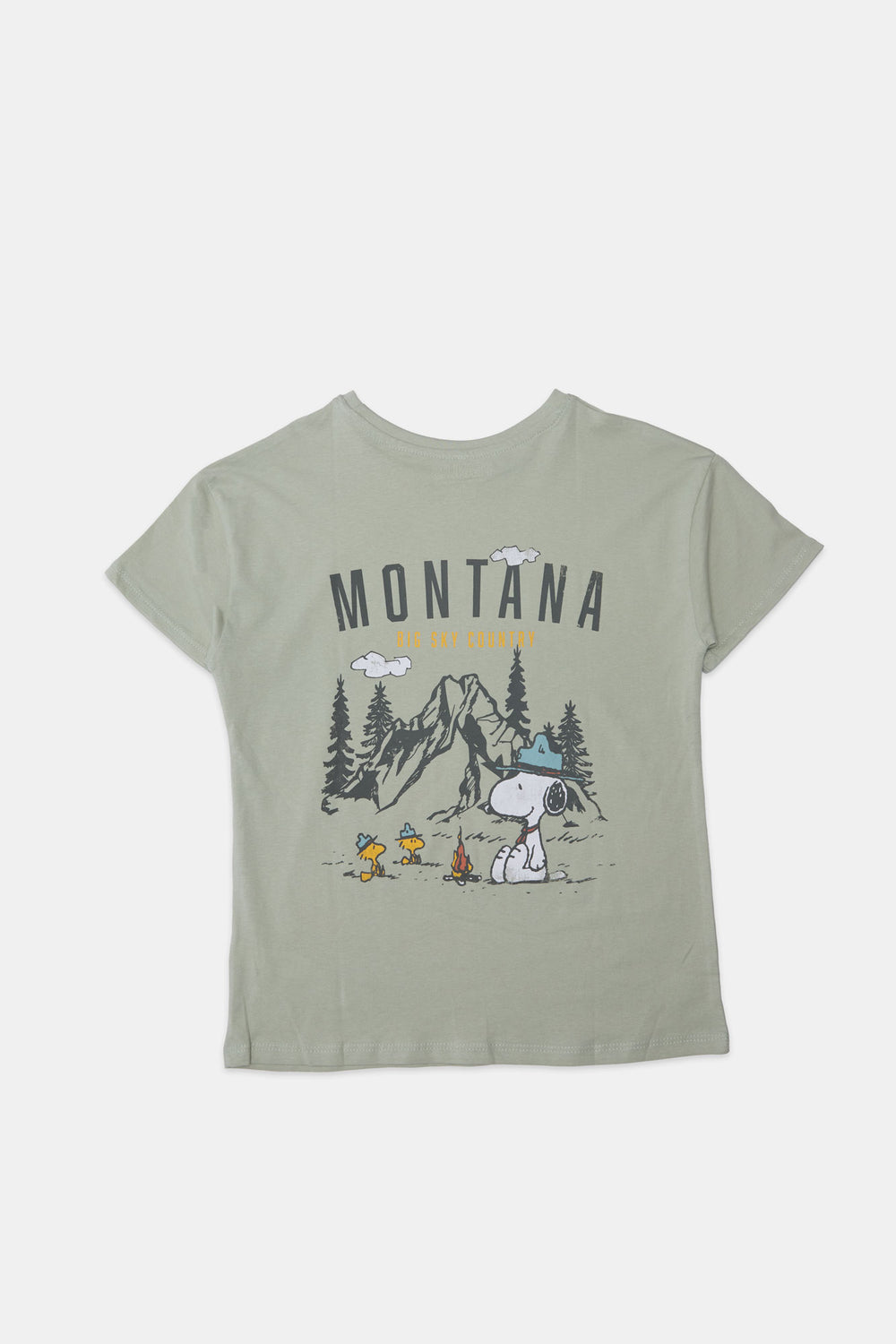 Girls Camp Snoopy Montana Graphic T-Shirt Girls Camp Snoopy Montana Graphic T-Shirt