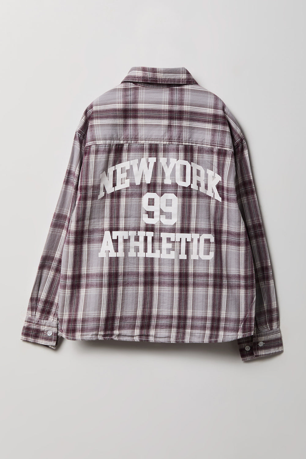 Youth Graphic Plaid Flannel Button-Up Shirt Youth Graphic Plaid Flannel Button-Up Shirt