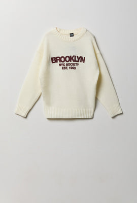 Youth City Graphic Boxy Sweater